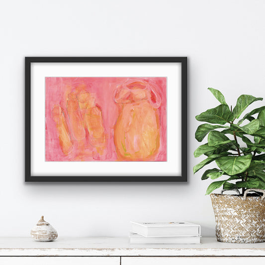 'Pink Jars' Fine Art Print